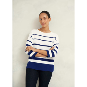 Hobbs Elaine Stripe Cotton Blend Jumper